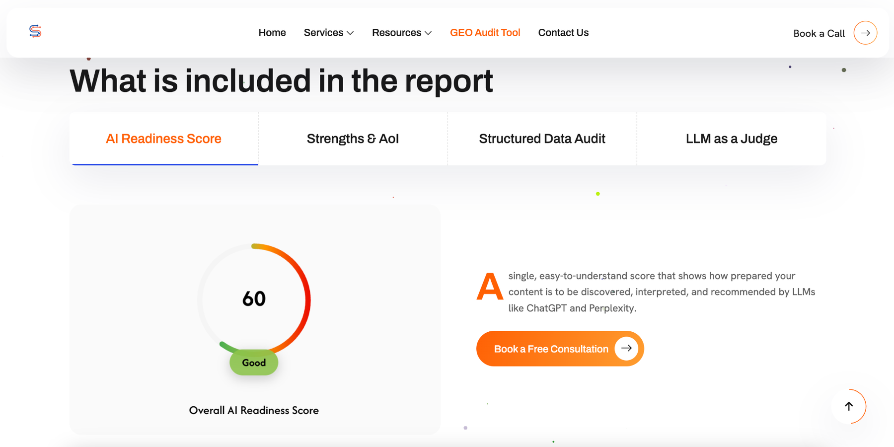 Seven SEO website using AI SEO Widget